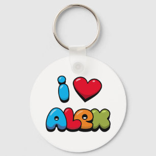 Chaveiro Eu amo Alex