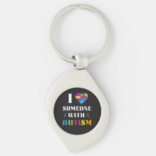 Chaveiro Eu Amo Alguém com Autismo