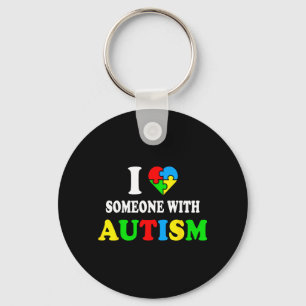 Chaveiro Eu Amo Alguém com Consciência sobre Autismo Menino