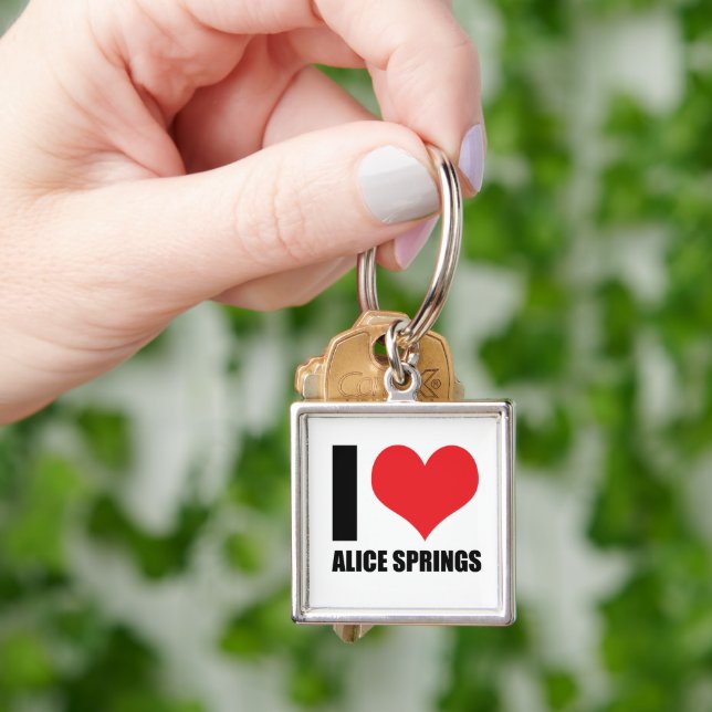 Chaveiro Eu amo Alice Primavera (Mão)