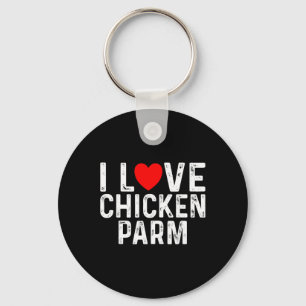Chaveiro Eu Amo Amantes de Frango Parm Lovers Comida Italia