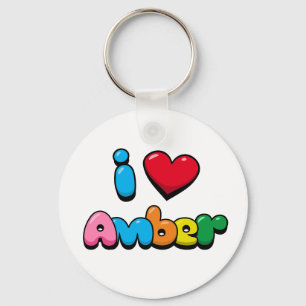 Chaveiro Eu Amo Amber