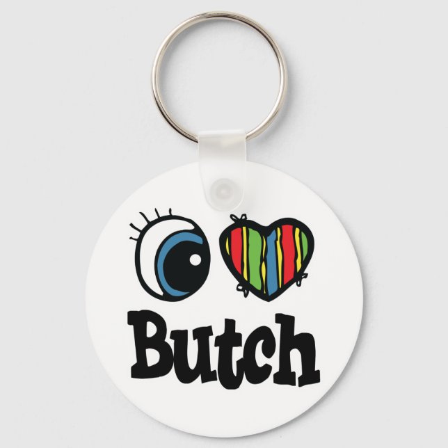 Chaveiro Eu Amo (Amo) Butch (Frente)