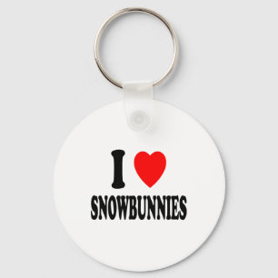 Chaveiro Eu Amo (amo) Snowbunnies Esquiando Snowboarding At