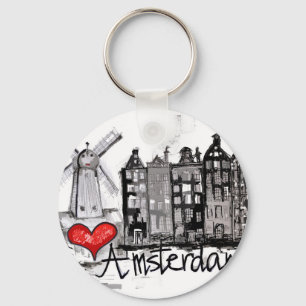 Chaveiro Eu amo Amsterdão