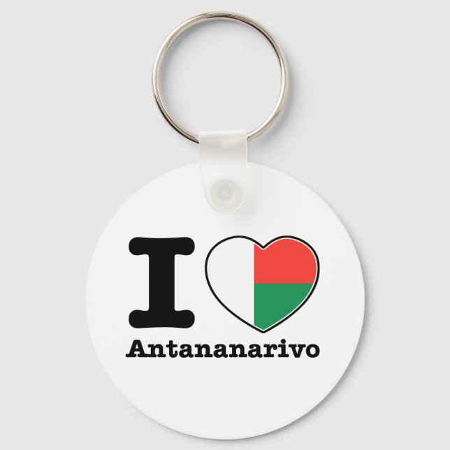 Chaveiro Eu amo Antananarivo (Frente)