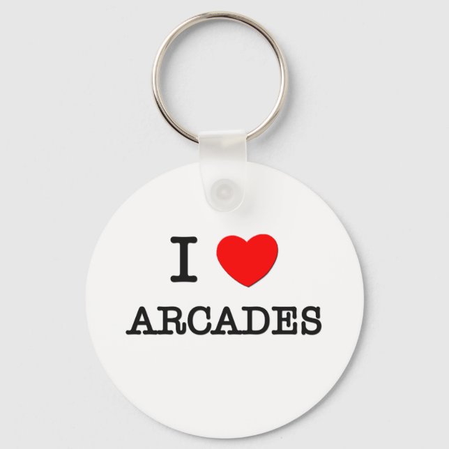 Chaveiro Eu Amo Arcades (Frente)
