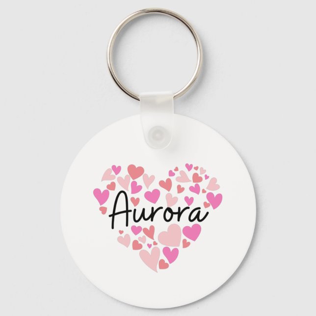 Chaveiro Eu amo Aurora (Frente)
