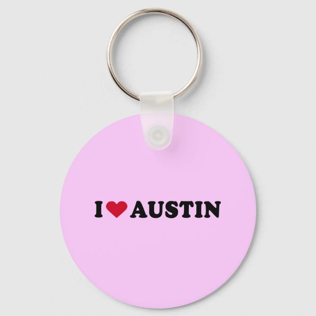 CHAVEIRO EU AMO AUSTIN / EU CORAREI AUSTIN (Frente)
