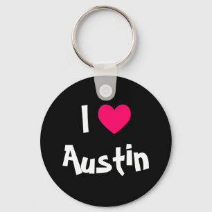 Chaveiro Eu amo Austin Texas