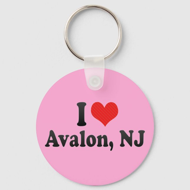 Chaveiro Eu Amo Avalon, NJ (Frente)