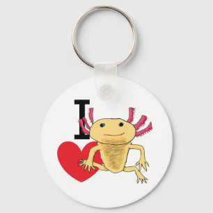 Chaveiro Eu amo Axolotls