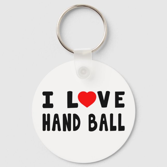 Chaveiro Eu Amo Ball Mão (Frente)