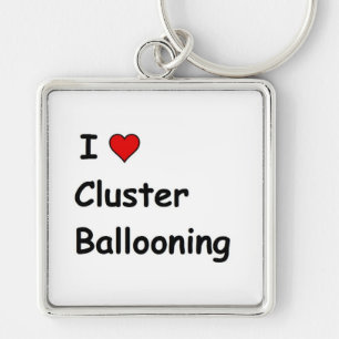 Chaveiro Eu Amo Balonagem de Cluster