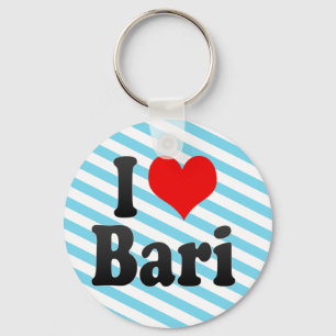 Chaveiro Eu amo Bari, Italia