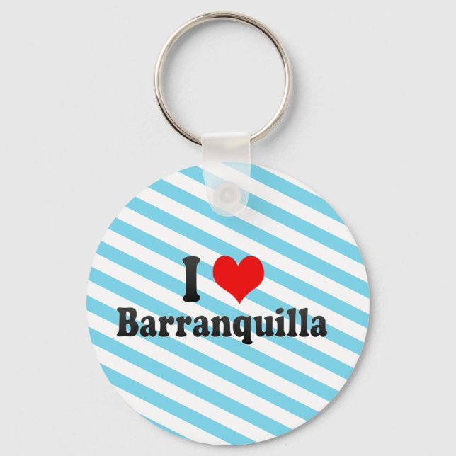 Chaveiro Eu amo Barranquilla, Colômbia (Frente)