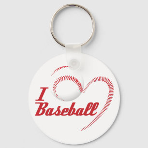 Chaveiro Eu Amo Baseball Keychain