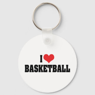 Chaveiro Eu Amo Basquetebol Pingente de Chave