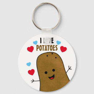 Chaveiro Eu Amo Batatas 