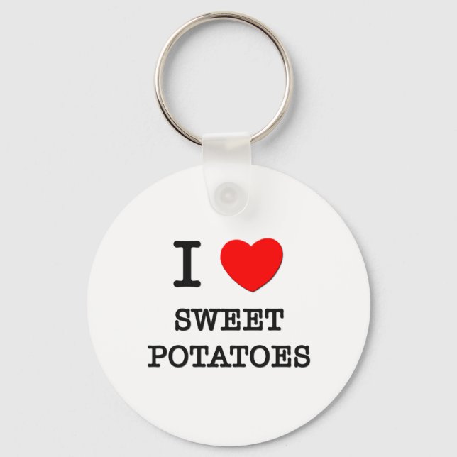 Chaveiro Eu Amo Batatas Doces (Frente)