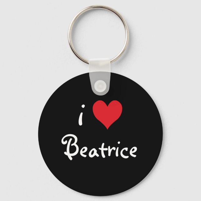 Chaveiro Eu Amo Beatrice (Frente)
