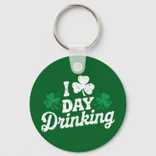 Chaveiro Eu Amo Beber Durante o Dia Piadas do Dia de São Pa