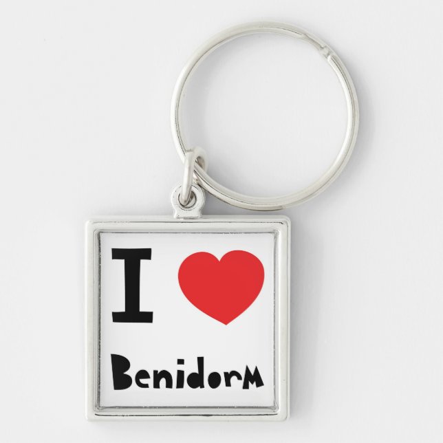 Chaveiro Eu amo Benidorm (Frente)