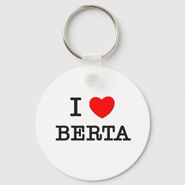 Chaveiro Eu Amo Berta (Frente)