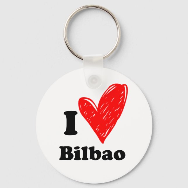 Chaveiro Eu Amo Bilbao (Frente)