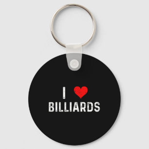 Chaveiro Eu Amo Bilhares - Coração - Mesa de Piscina Vestid