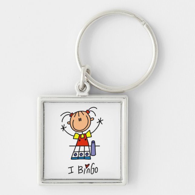 Chaveiro Eu Amo Bingo (Frente)