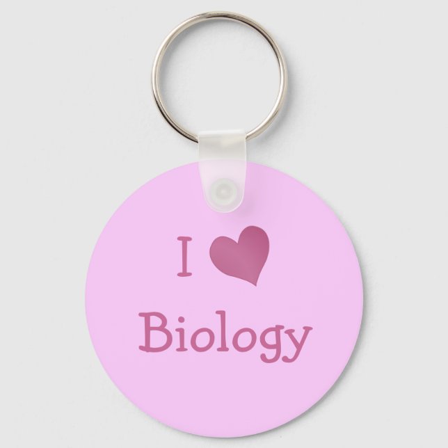 Chaveiro Eu Amo Biologia (Frente)