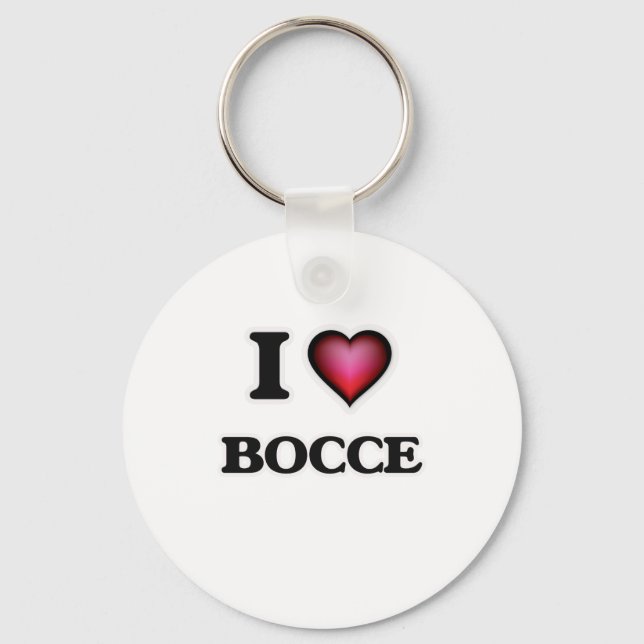 Chaveiro Eu Amo Bocce (Frente)