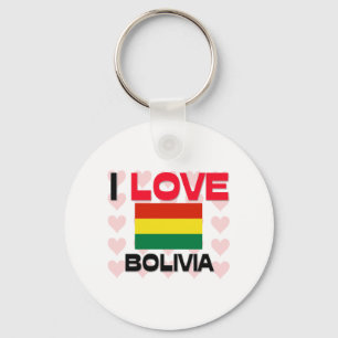 Chaveiro Eu amo Bolívia