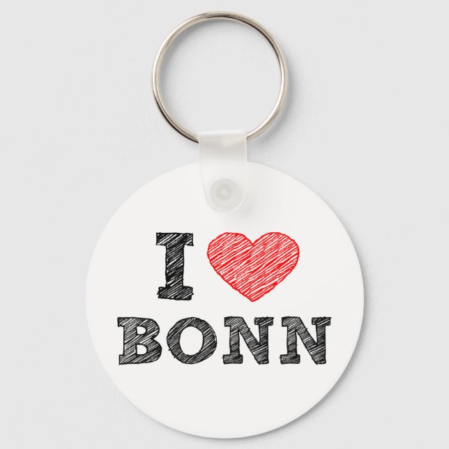 Chaveiro Eu amo Bonn (Frente)