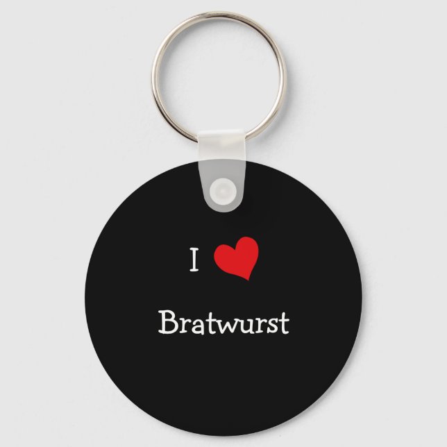 Chaveiro Eu Amo Bratwurst (Frente)