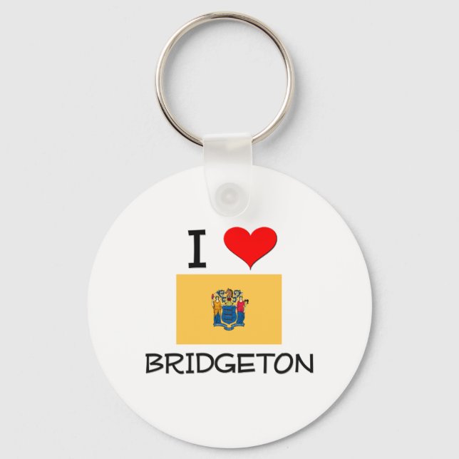 Chaveiro Eu Amo Bridgeton New Jersey (Frente)