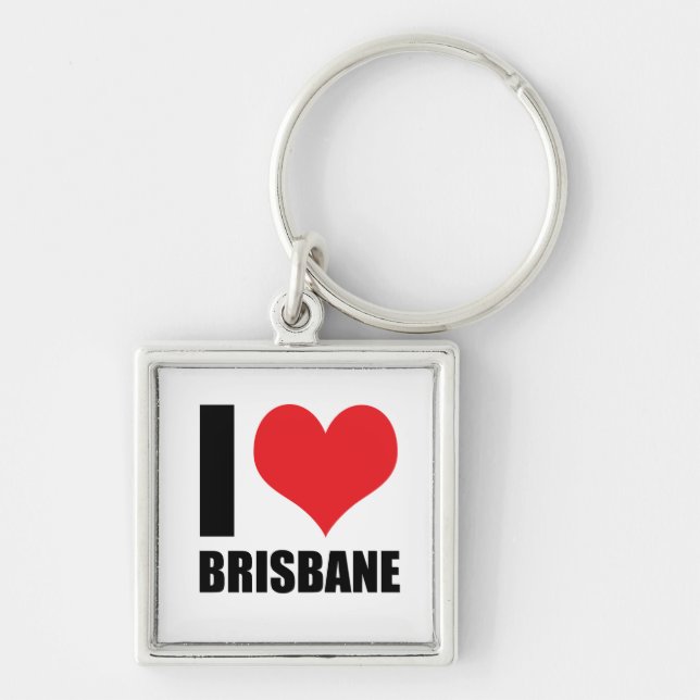 Chaveiro Eu amo Brisbane (Frente)