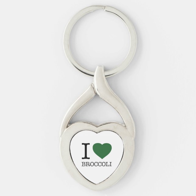 CHAVEIRO EU AMO BROCCOLI (Frente)
