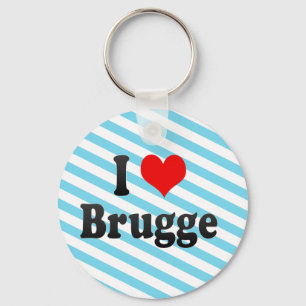 Chaveiro Eu amo Bruges, Bélgica