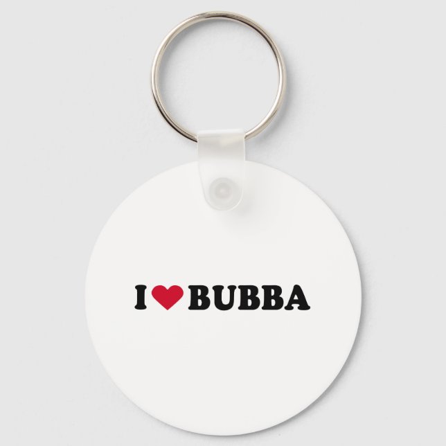 CHAVEIRO EU AMO BUBBA (Frente)