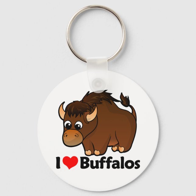 Chaveiro Eu Amo Buffalos (Frente)