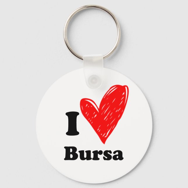 Chaveiro Eu Amo Bursa (Frente)