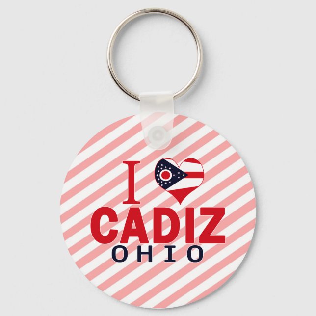 Chaveiro Eu amo Cádis, Ohio (Frente)