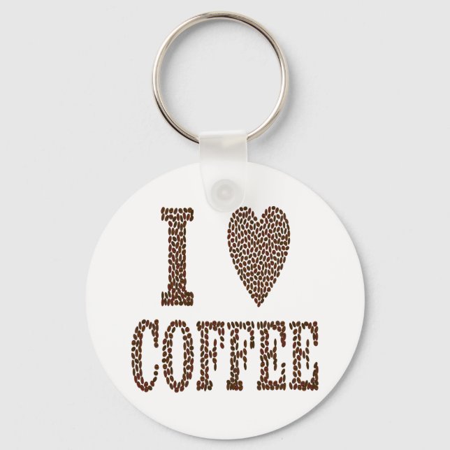 Chaveiro Eu Amo Café (Frente)
