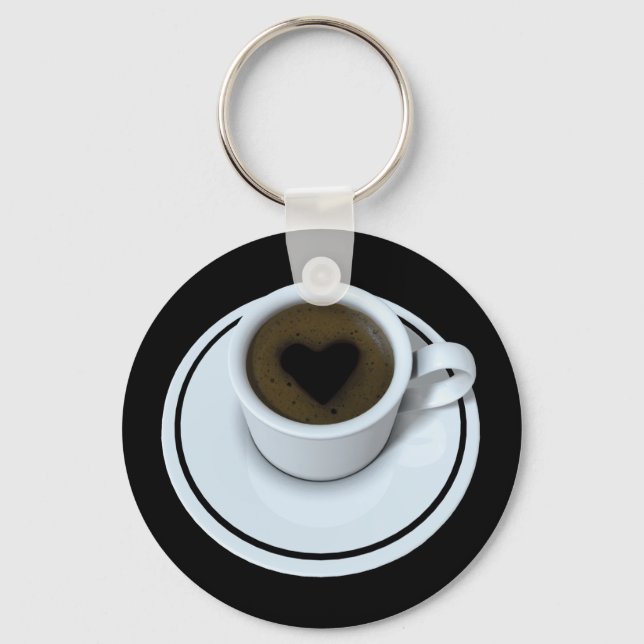Chaveiro EU AMO café (Frente)