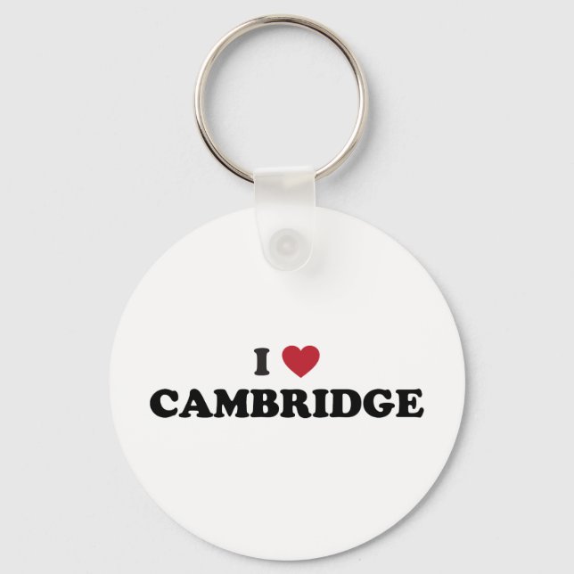 Chaveiro Eu Amo Cambridge Massachusetts (Frente)