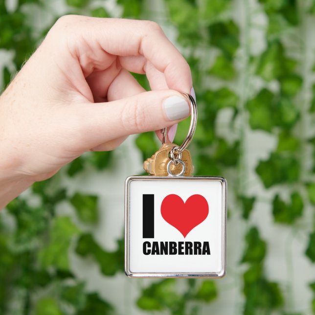 Chaveiro Eu amo Canberra (Mão)