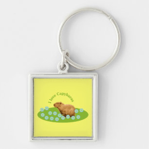 Chaveiro Eu amo Capybaras