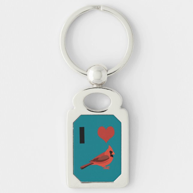 Chaveiro Eu amo Cardinals (Frente)